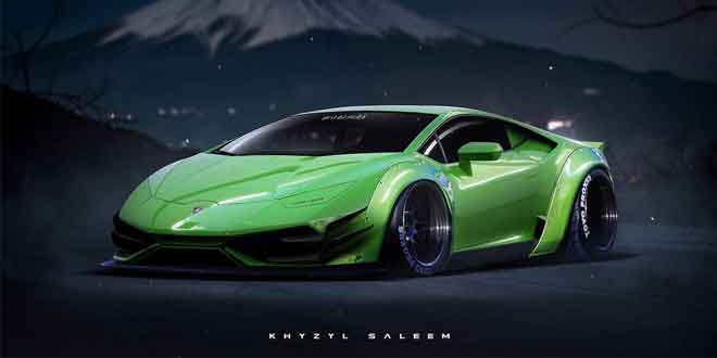 Рендер Lamborghini Huracan от Khyzyl Saleem