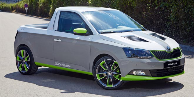 Компактный пикап Skoda FUNstar из Fabia | фото, инфо