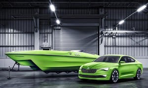 Концепт спортивного катера Skoda VisionSea и Skoda VisionC