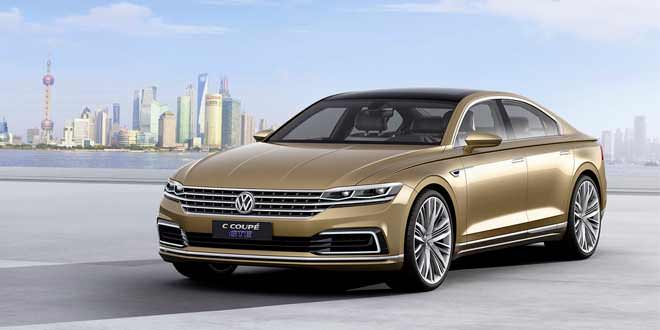 Большой седан Volkswagen C Coupe GTE показали в Шанхае | фото