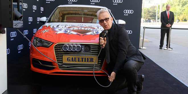 Вышла особая Audi A3 e-tron от модельера Жан-Поля Готье