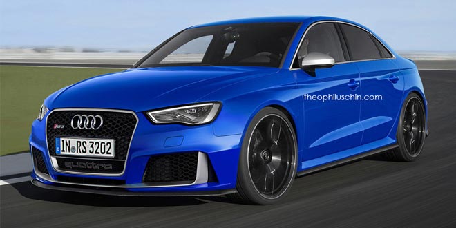 Экстремальный седан Audi RS3, неофициальная версия | фото
