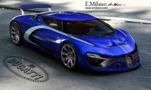 Рендер Bugatti Chiron от Evren Milano