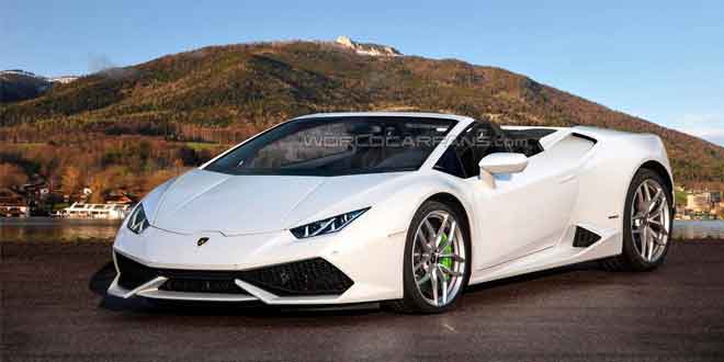Рендер Lamborghini Huracan Spyder от WorldCarFans.com