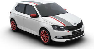 Skoda Fabia Red & Grey Plus