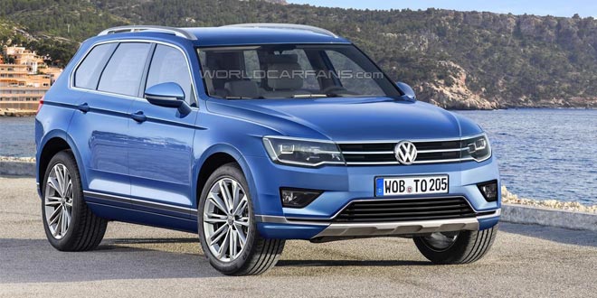 Рендер Volkswagen Touareg от worldcarfans.com