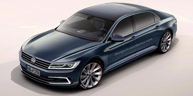 Флагман-седан Volkswagen Phaeton II: будет гибридная версия