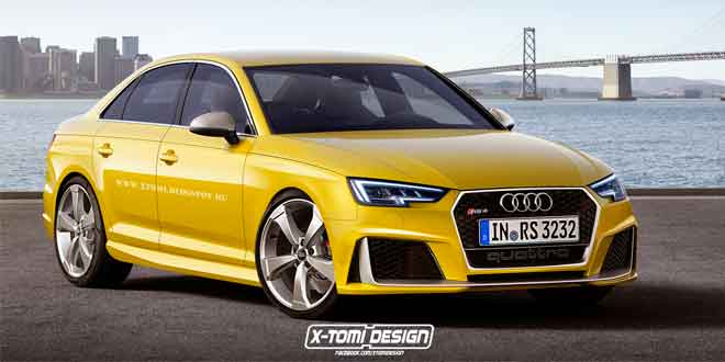 Рендер седана Audi RS4 от X-Tomi Design