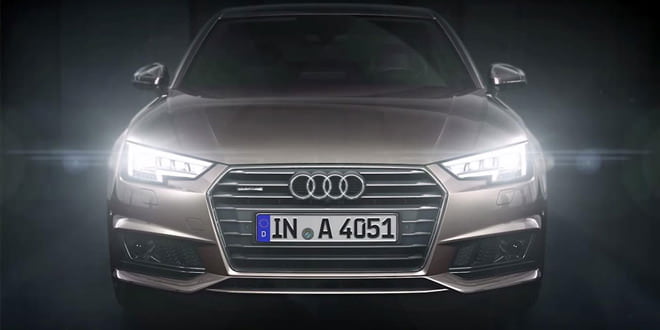Новая Audi A4: ксенон в «базе» и LED-фары за доплату | видео