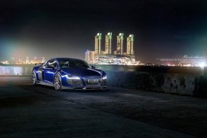 Audi R8 ночью