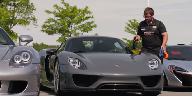 Porsche 918 Spyder, Porsche Carrera GT и McLaren P1