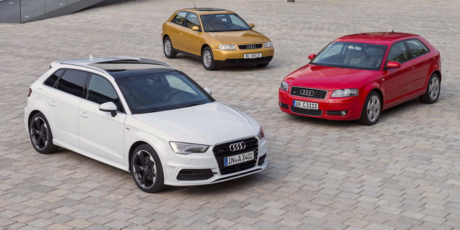 Три поколения хэтчбеков Audi A3
