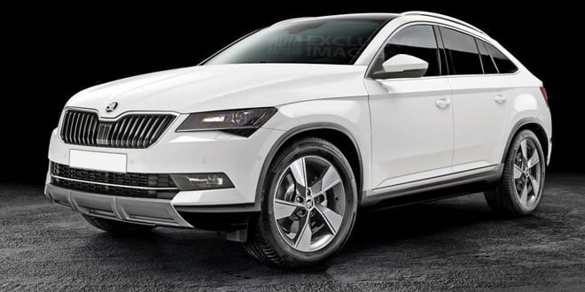 Рендер купеобразного кроссовера Skoda