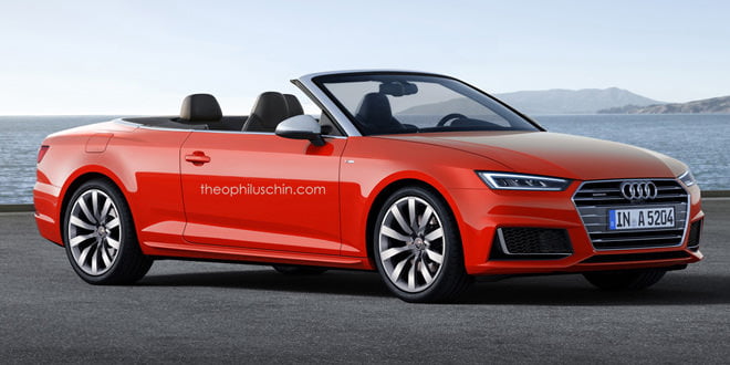 Рендер Audi A5 Cabriolet от theophiluschin.com