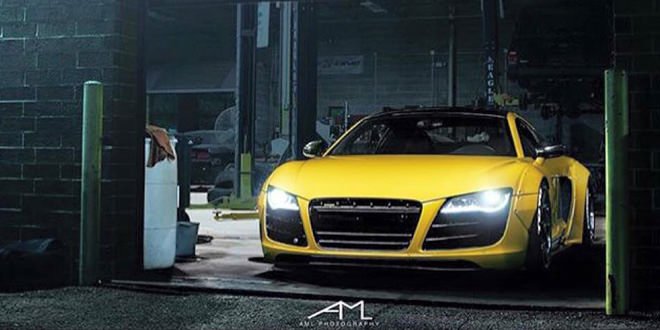 Audi R8 в обвесе от Liberty Walk