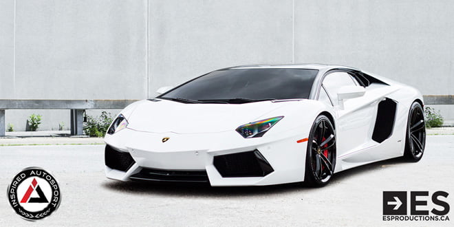 Белая Lamborghini Aventador. Тюнинг Inspired Autosport | фото