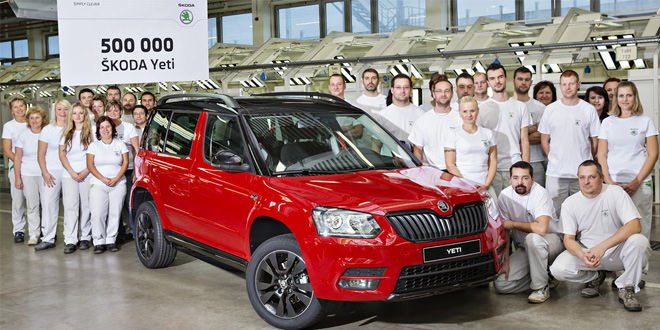 500 000-й экземпляр Skoda Yeti