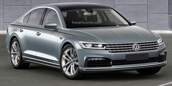 Рендер Volkswagen Phaeton от theophiluschin.com