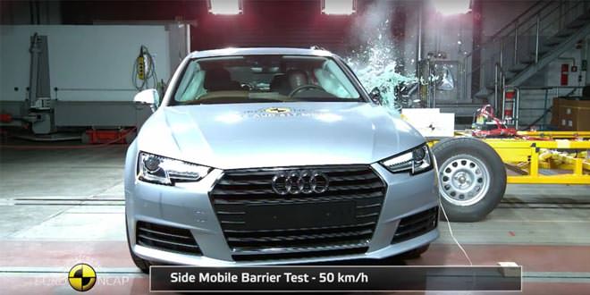Audi A4 на краш-тесте Euro NCAP