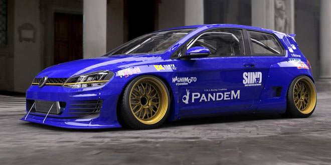 Volkswagen Golf GTI в боди-ките от Pandem