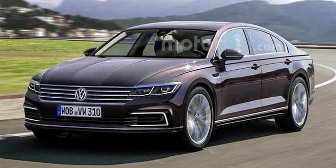 Рендер Volkswagen Phaeton от motor1.com
