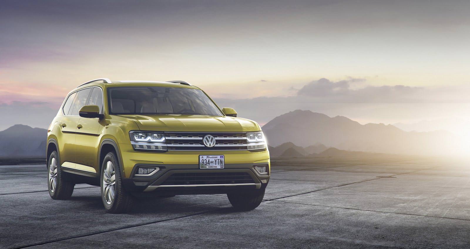 Семиместный кроссовер Volkswagen Atlas 2017