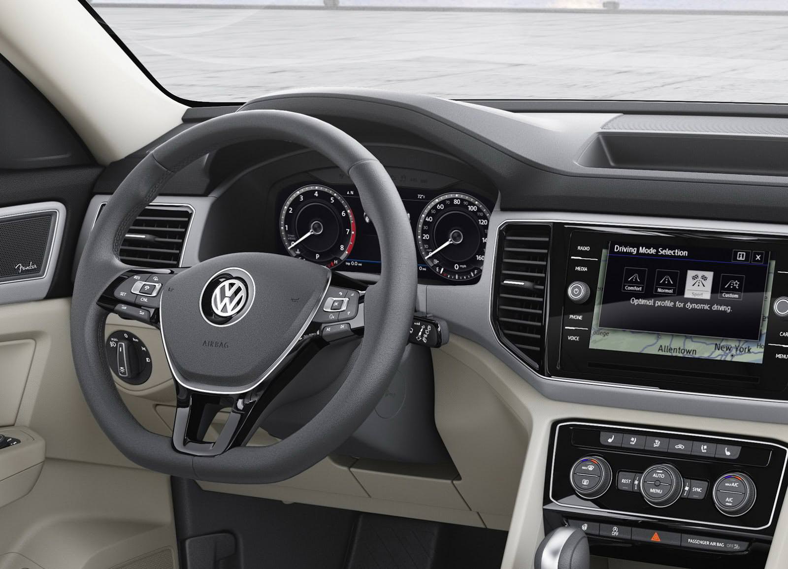 Водительское место Volkswagen Atlas