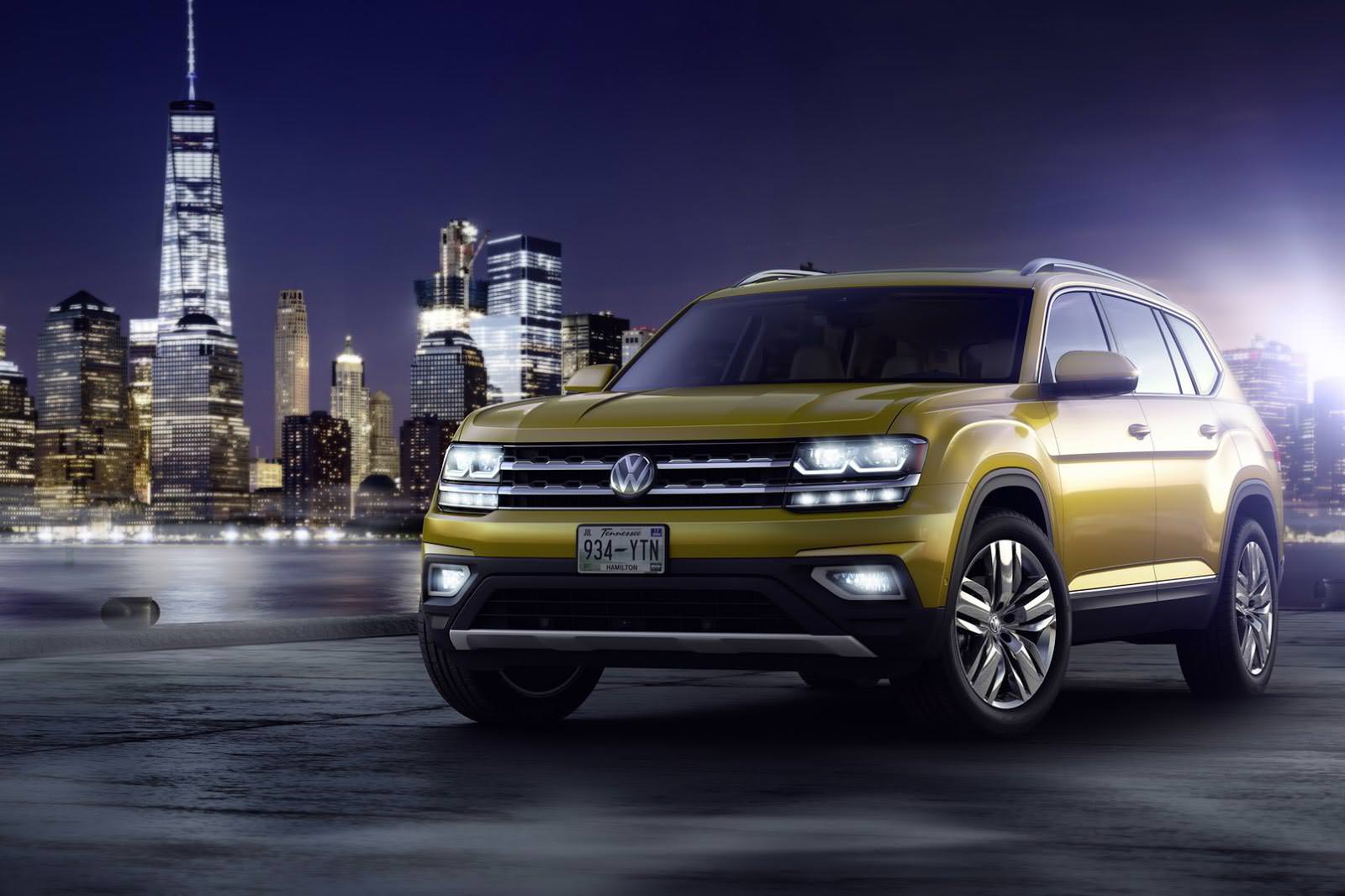 Семиместный кроссовер Volkswagen Atlas в Нью-Йорке