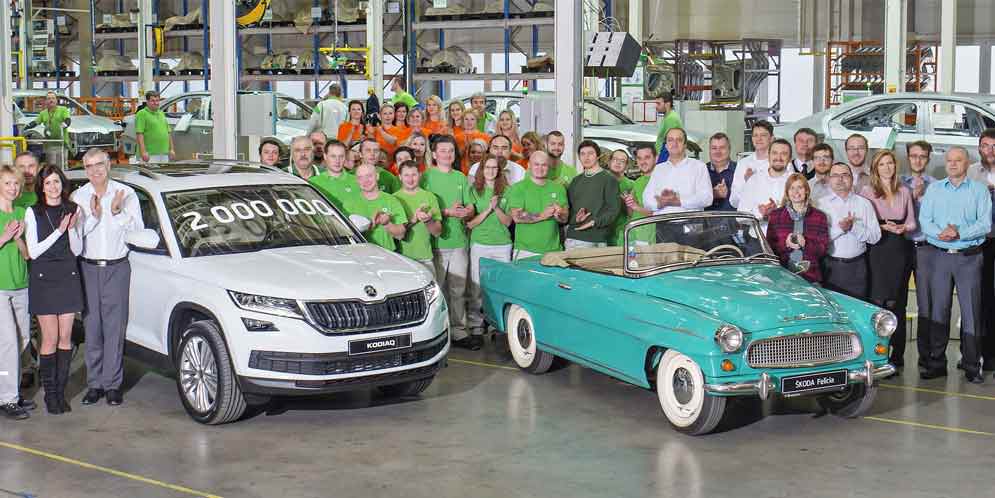 Завод Skoda в Чехии выпустил 2-миллионный автомобиль