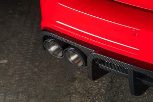 Выхлопные трубы в заднем бампере от ABT