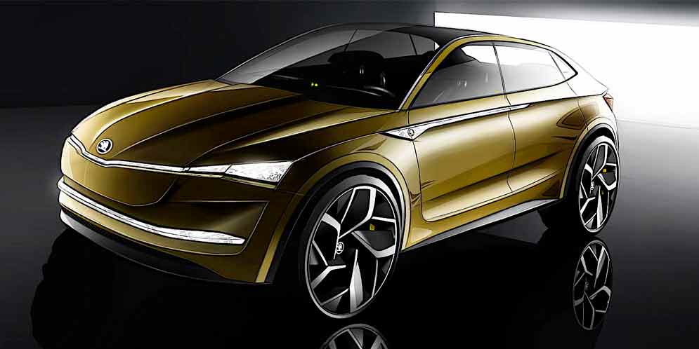 Первый электрокар Skoda на новых скетчах