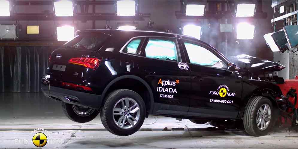 2017 Audi Q5 прошел краш-тест Euro NCAP на 5 звезд | видео