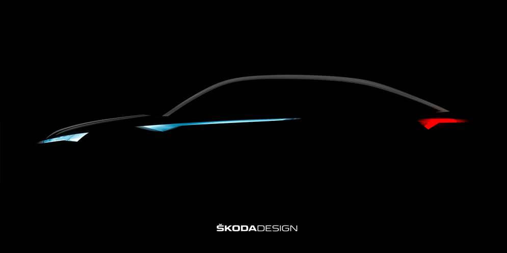 Первый тизер Skoda VisionE: превью серийного Kodiaq Coupe
