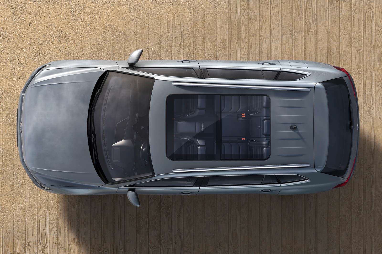 Панорамный люк в крыше VW Tiguan Allspace