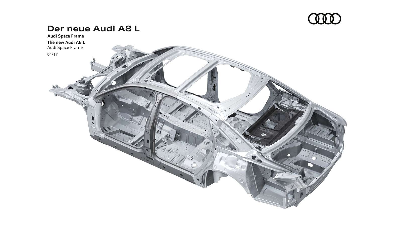 Кузов Audi A8 четвертого поколения