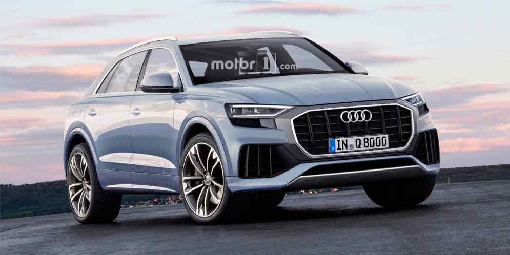 Неофициальные рендеры новых Audi Q8 и Q8 RS от motor1.com