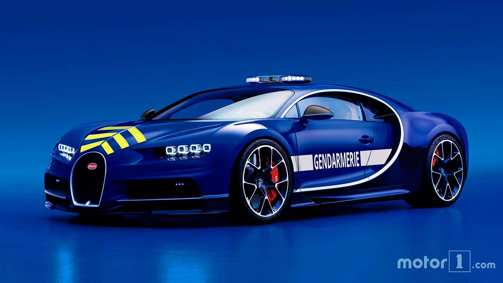 Полицейский Bugatti жандармерии Франции