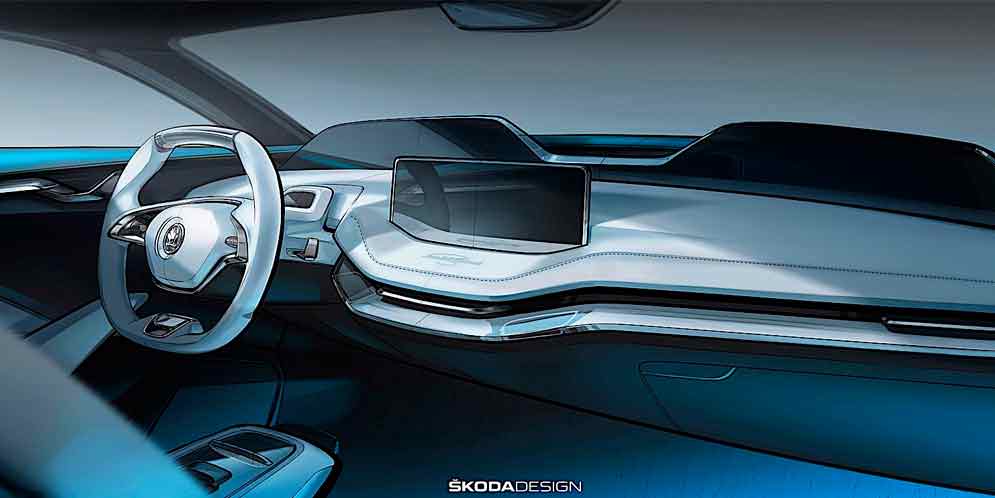 Skoda показала салон концепта VisionE | фото