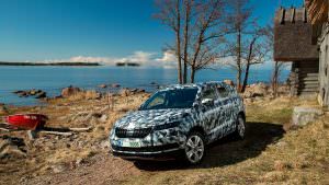 Кроссовер Skoda Karoq 2017 на испытаниях