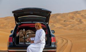 Соколиная охота на Ближнем Востоке с Bentley Bentayga