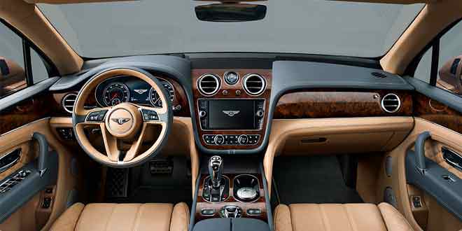 Фото | Интерьер Bentley Bentayga. 2017 год