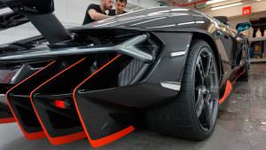 Массивный диффузор Lamborghini Centenario LP770-4