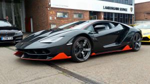 Lamborghini Centenario в Лондоне. 2017 год