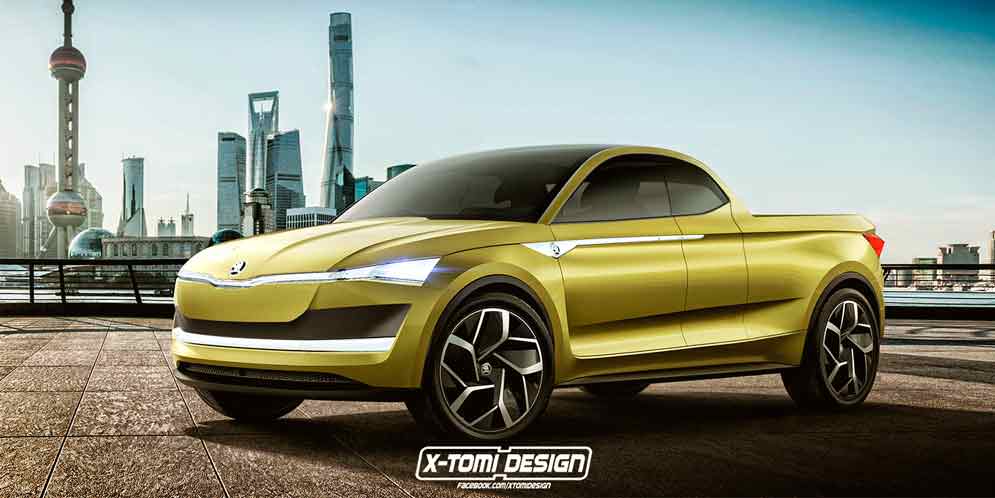 Пикап Skoda: Chevy El-Camino будущего | неофициальный дизайн