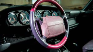 Кожаный руль Porsche 911 Turbo S Leichtbau 1993 года