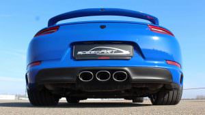 Тройная выхлопная труба Porsche 911 Carrera S от SpeedArt