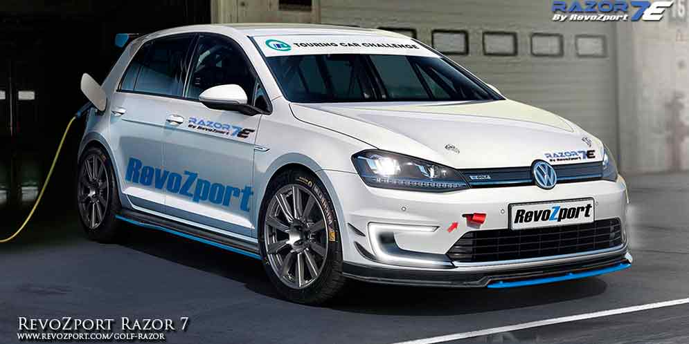 RevoZport подготовил тюнинг для электрокара VW e-Golf | фото