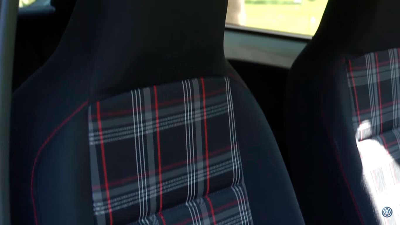 Клетчатые сиденья Volkswagen Up! GTI
