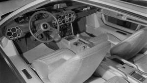 Четырёхместный салон Lamborghini Marzal 1967 года