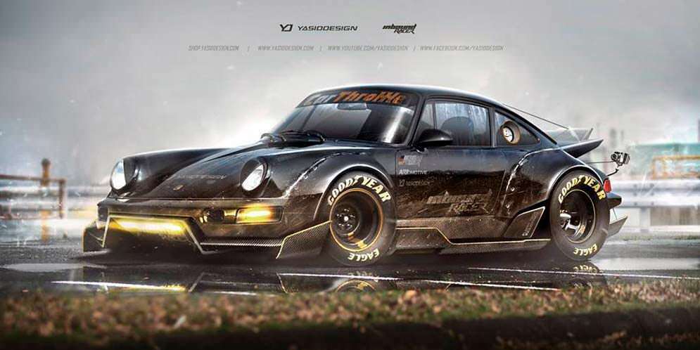 Porsche 911 в стиле Безумного Макса, виртуально | фото